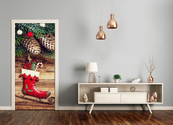 Autocolante pentru usi decorațiuni de Crăciun