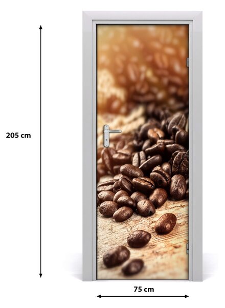 Autocolante pentru usi Boabe de cafea
