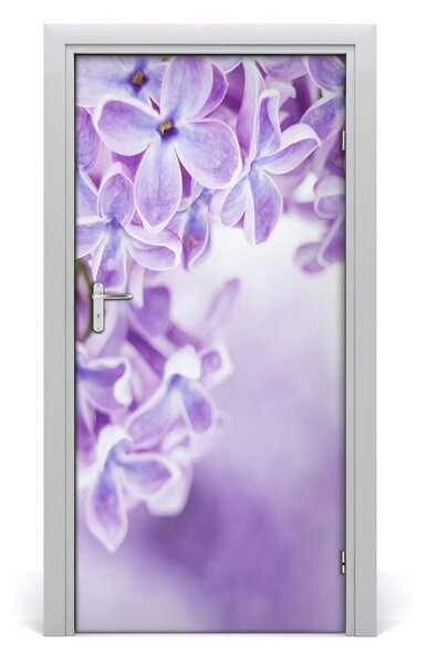 Autocolante pentru usi flori de liliac