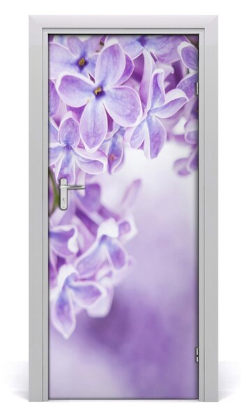 Autocolante pentru usi flori de liliac