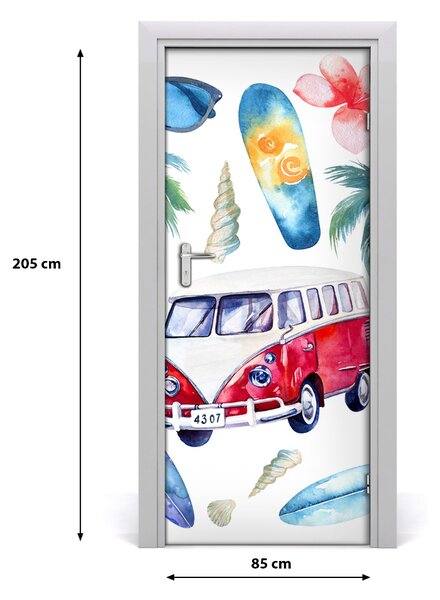 Autocolante pentru usi set surfer