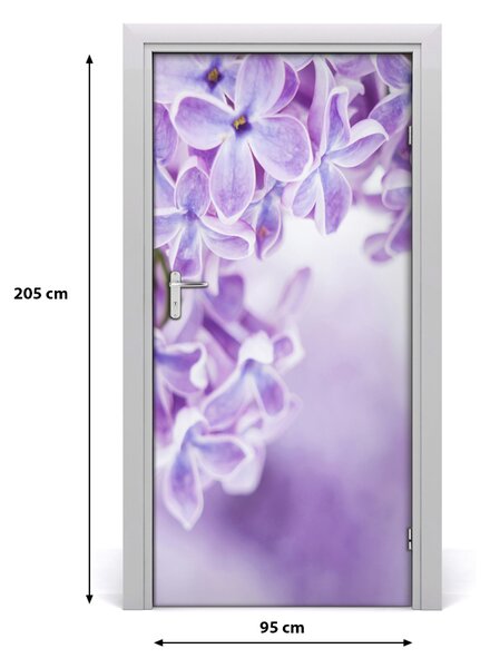 Autocolante pentru usi flori de liliac