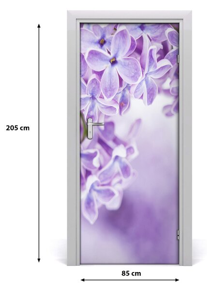 Autocolante pentru usi flori de liliac