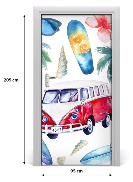 Autocolante pentru usi set surfer