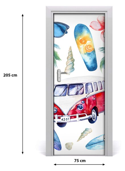 Autocolante pentru usi set surfer