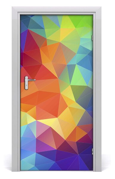 Autocolante pentru usi Autocolant DOOR adeziv triunghiuri Abstract