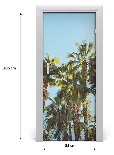 Autocolante pentru usi Peisaje Palm Copaci