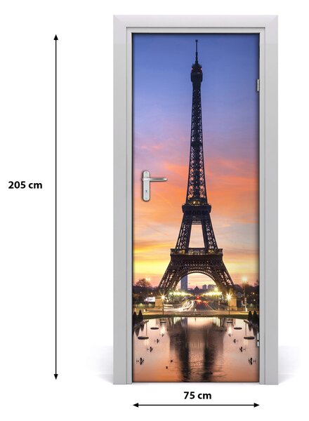 Autocolante pentru usi usa autoadeziv Turnul Eiffel