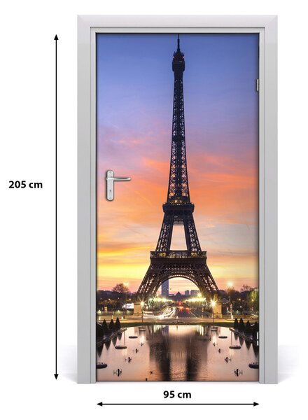 Autocolante pentru usi usa autoadeziv Turnul Eiffel