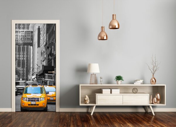 Autocolante pentru usi Auto-adezive taxi din New York UȘĂ