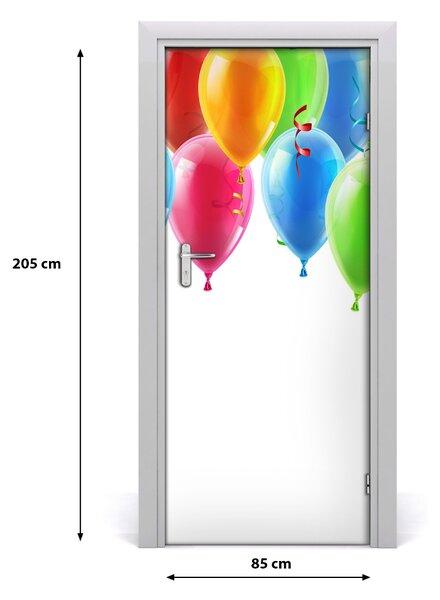 Autocolante pentru usi baloane colorate