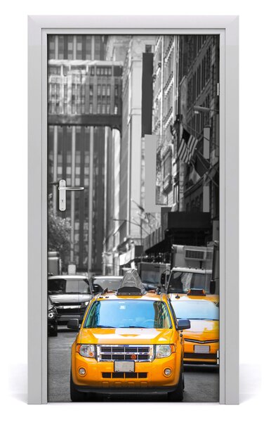 Autocolante pentru usi Auto-adezive taxi din New York UȘĂ