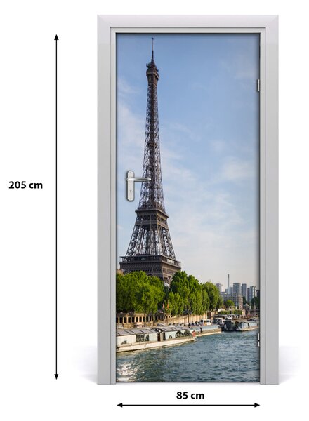 Autocolante pentru usi usa autoadeziv Turnul Eiffel