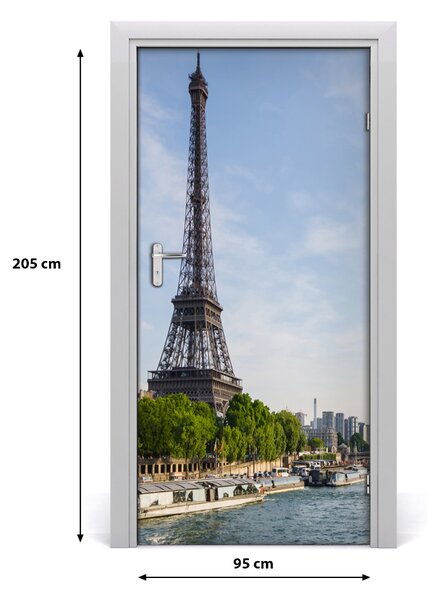 Autocolante pentru usi usa autoadeziv Turnul Eiffel