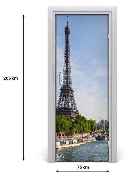 Autocolante pentru usi usa autoadeziv Turnul Eiffel