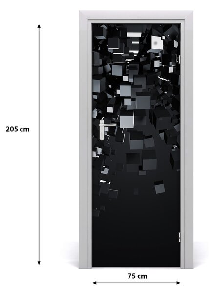 Autocolante pentru usi 3D Abstracție