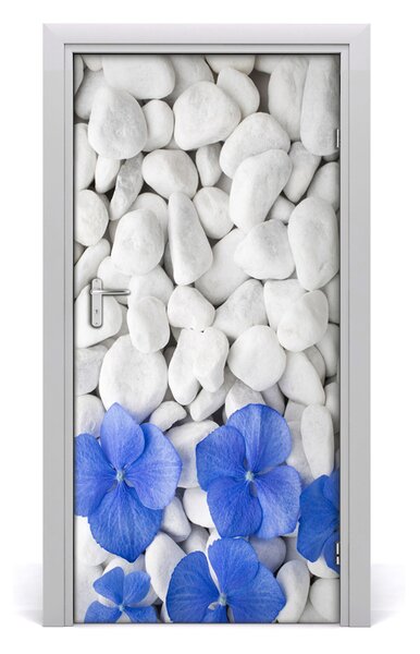 Autocolante pentru usi pietre Hydrangea
