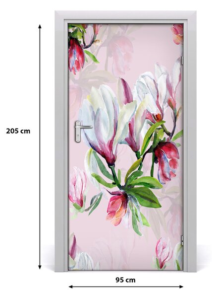 Autocolante pentru usi Furnir adeziv imagini de fundal ușă Magnolia