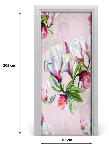 Autocolante pentru usi Furnir adeziv imagini de fundal ușă Magnolia