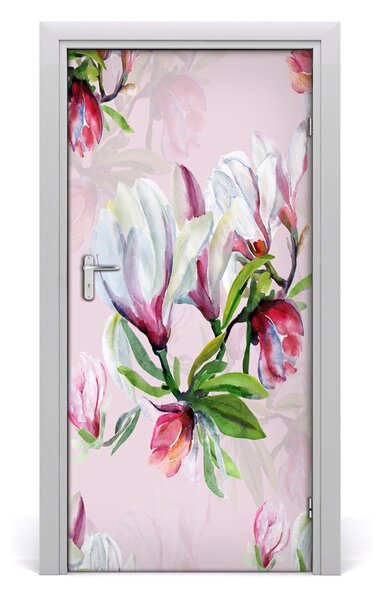Autocolante pentru usi Furnir adeziv imagini de fundal ușă Magnolia