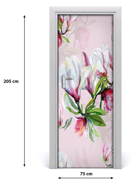 Autocolante pentru usi Furnir adeziv imagini de fundal ușă Magnolia