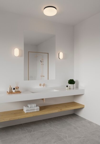 Aplică pentru baie Nordlux FOAM 1xE27/55W/230V IP44 negru