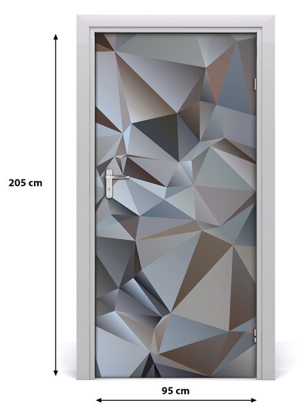Autocolante pentru usi Autocolant DOOR adeziv triunghiuri Abstract