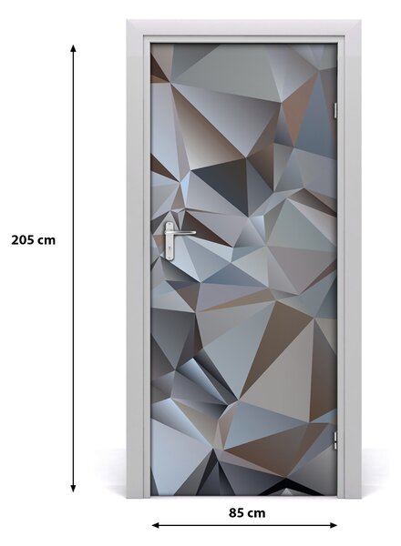 Autocolante pentru usi Autocolant DOOR adeziv triunghiuri Abstract