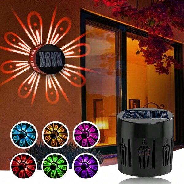 Set 6 lampi solare, LED RGB