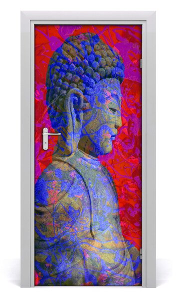 Autocolante pentru usi Abstracție buddha