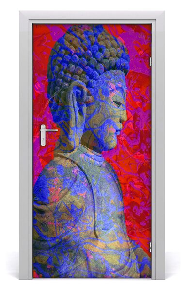 Autocolante pentru usi Abstracție buddha