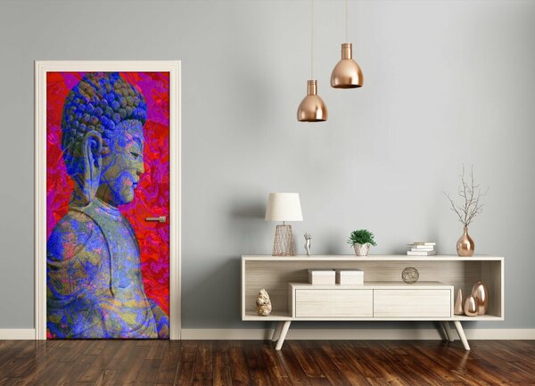 Autocolante pentru usi Abstracție buddha