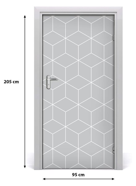 Autocolante pentru usi fundal geometrică