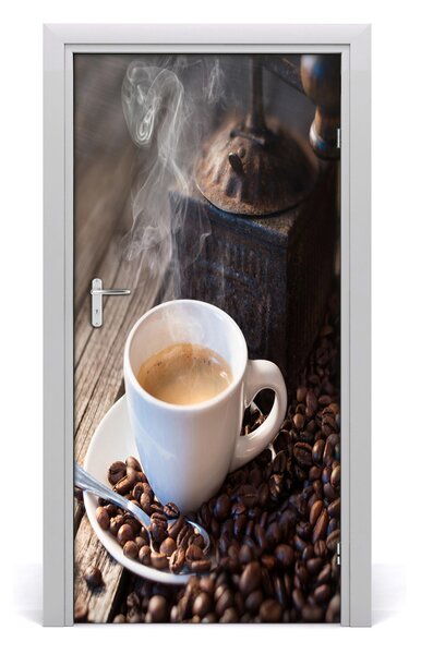 Autocolante pentru usi ceașcă de cafea