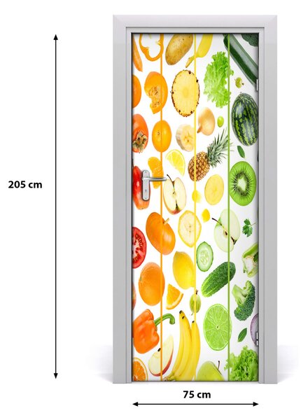 Autocolante pentru usi Fructe si legume