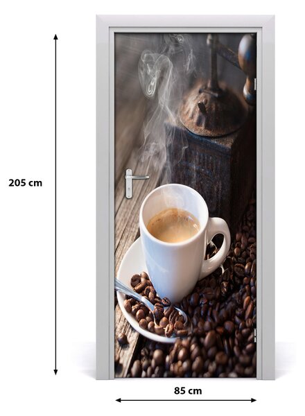 Autocolante pentru usi ceașcă de cafea