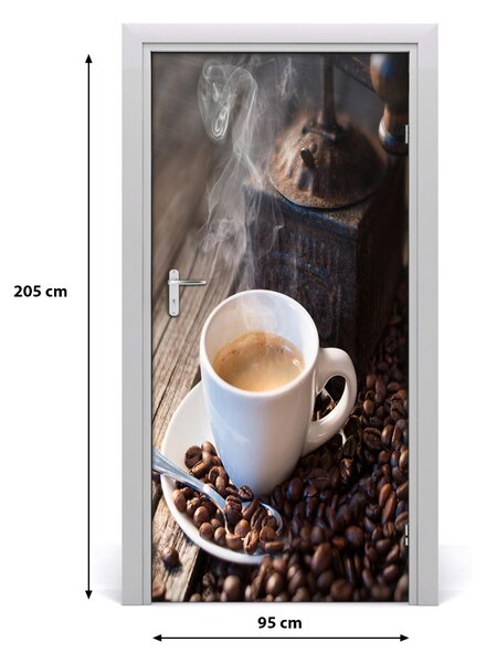 Autocolante pentru usi ceașcă de cafea