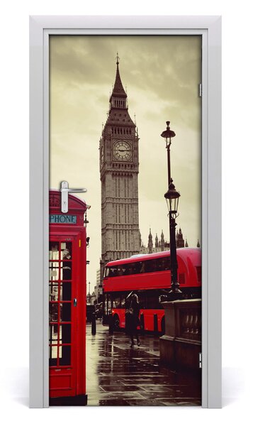 Autocolante pentru usi Ușă autoadeziv pe Big Ben, Londra
