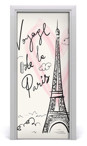 Autocolante pentru usi Turnul Eiffel din Paris