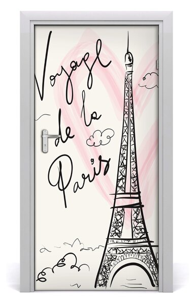 Autocolante pentru usi Turnul Eiffel din Paris