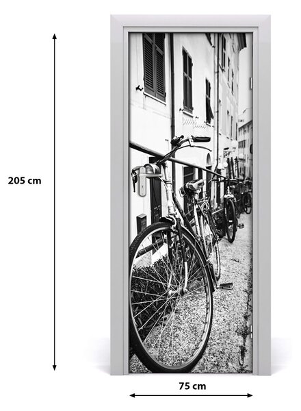 Autocolante pentru usi Biciclete Door City-autoadezive