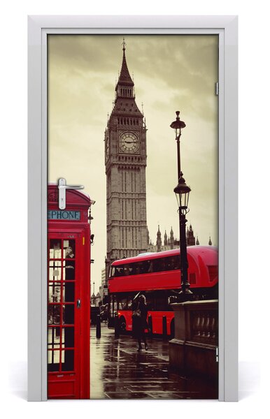 Autocolante pentru usi Ușă autoadeziv pe Big Ben, Londra