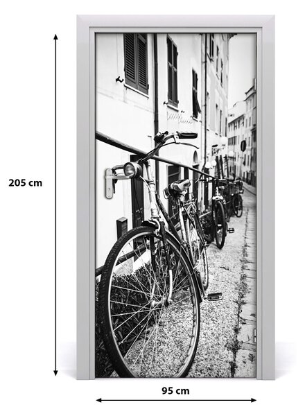 Autocolante pentru usi Biciclete Door City-autoadezive