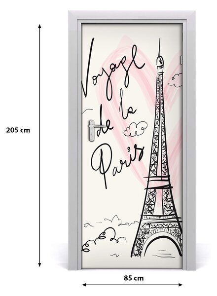 Autocolante pentru usi Turnul Eiffel din Paris