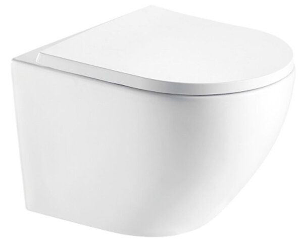 Hagser Beno vas wc cu capac soft-close agăţat fără margine alb HGR20000042