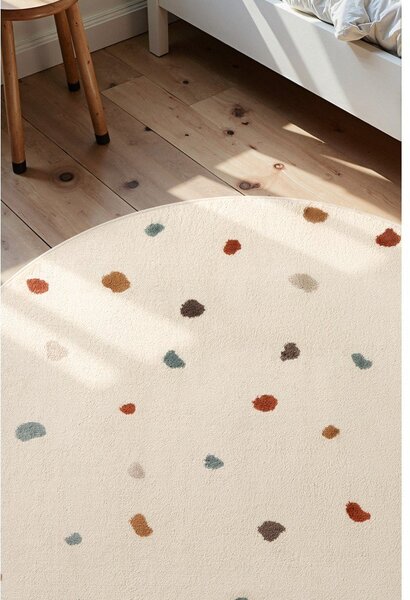 Covor pentru copii crem ø160 cm Funny Dots – Hanse Home