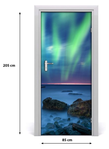 Autocolante pentru usi Aurora boreala