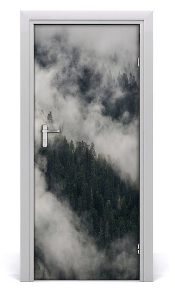 Autocolante pentru usi Cloud peste pădure