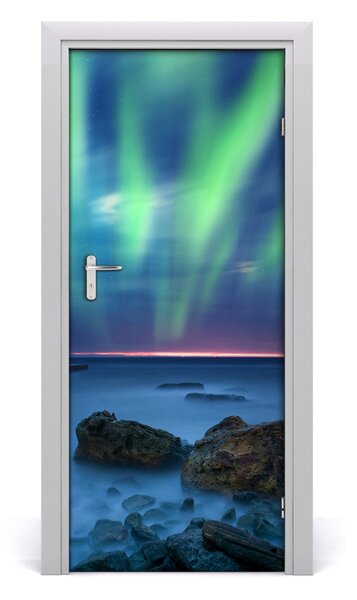 Autocolante pentru usi Aurora boreala