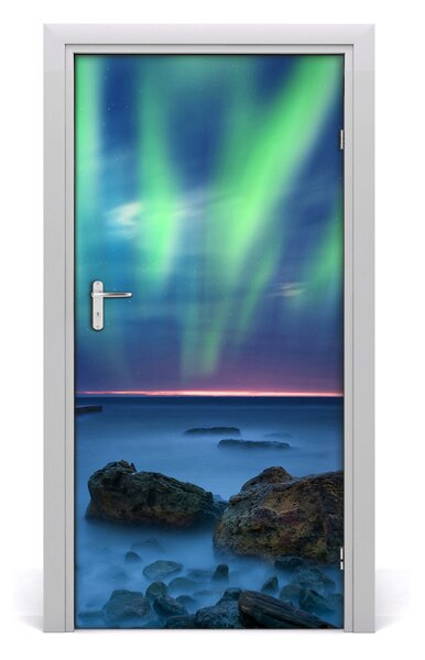 Autocolante pentru usi Aurora boreala